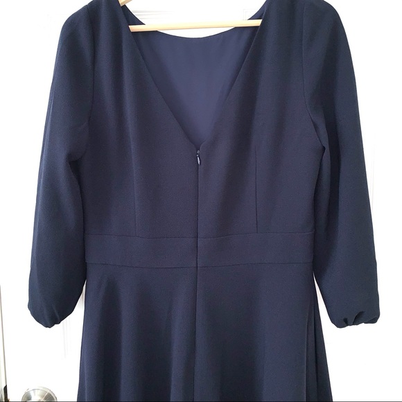 Eliza J Navy Fit and Flare Dress Size 10 - Picture 13 of 16